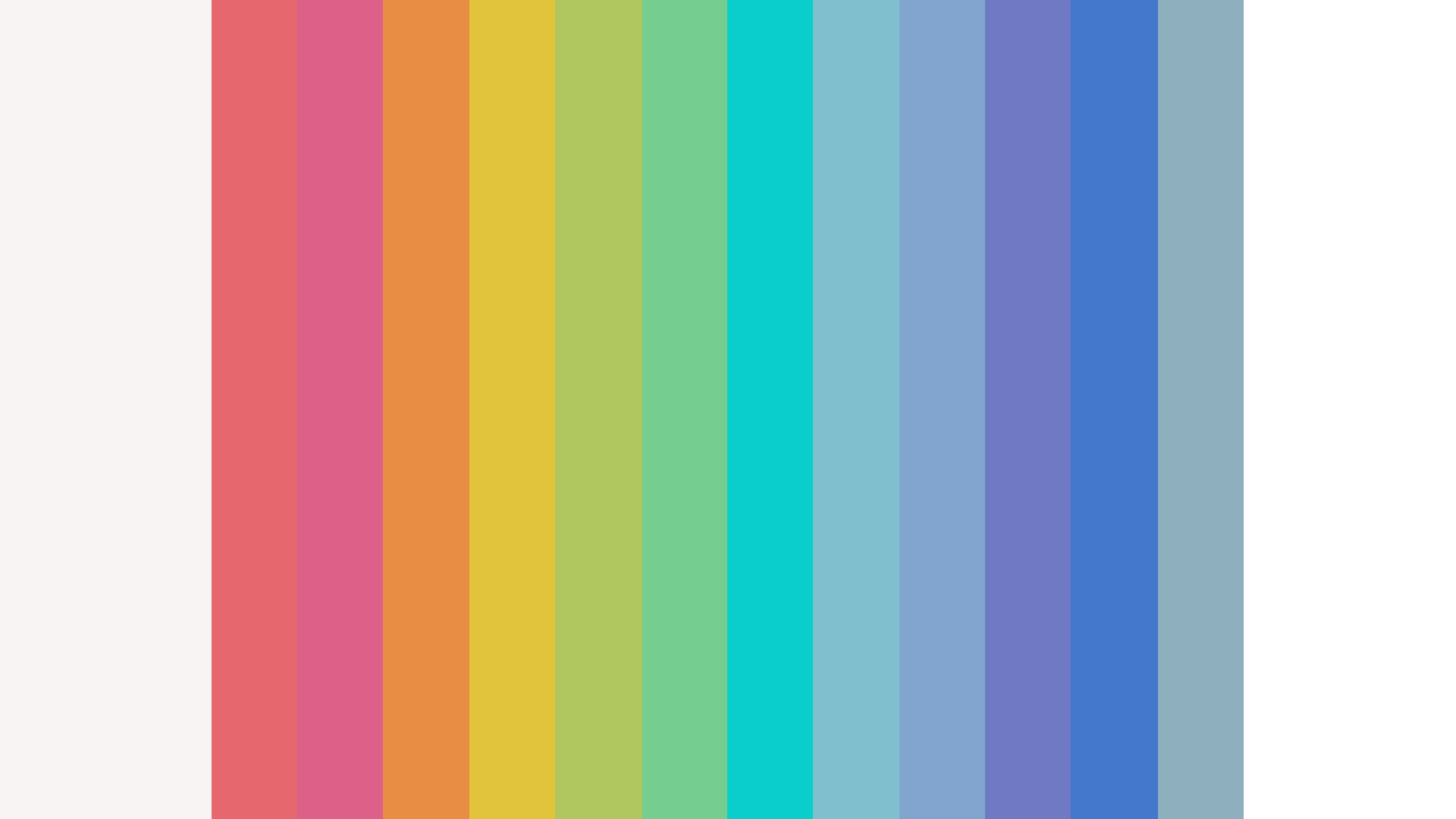 Abbildung der 12 Farben des Webdesign.