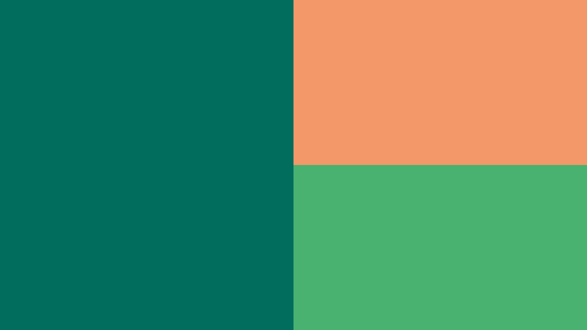 Die drei Farben der Corporate Identity.