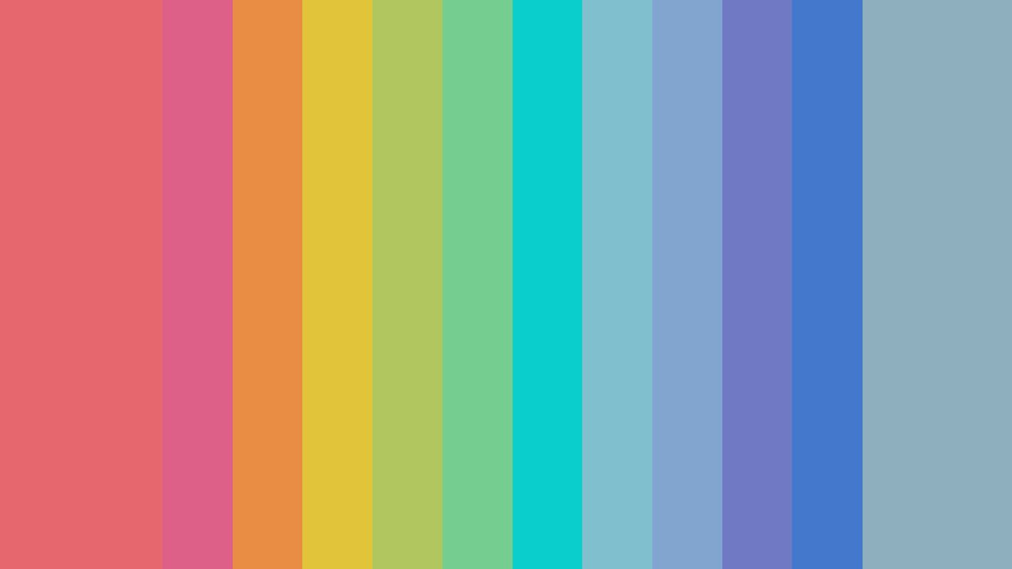 Die Farben der IJB sind nebeneinander aufgereiht und ergeben einen bunten Regenbogen