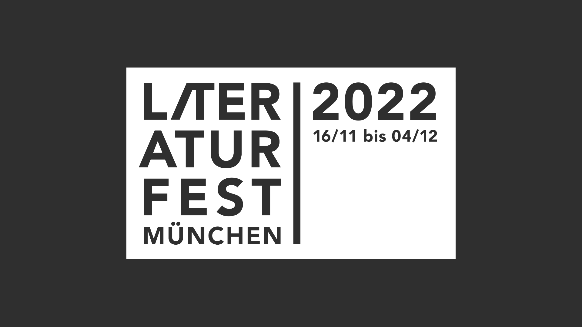 Animation des Logos. Die Jahreszahl und das Datum zählen hoch und runter.