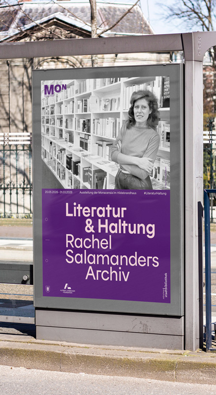 Außenwerbeplakat der Monacensia-Ausstellung 